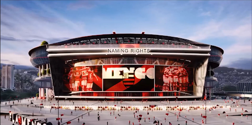 Projeção Estádio Flamengo (Foto: Reprodução)