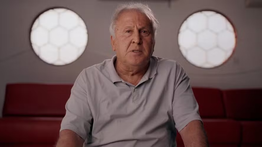 Zico no documentário "A reinvenção do Flamengo" (Foto: Divulgação/Globo)