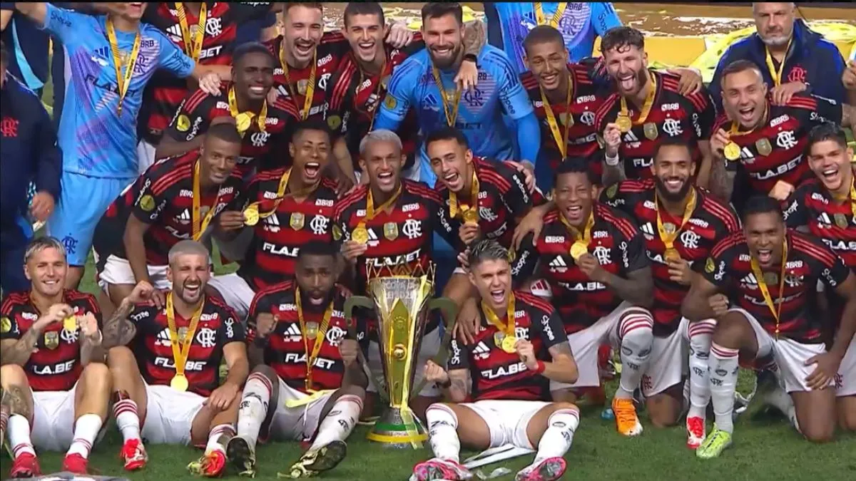 Flamengo campeão da Supercopa Rei 2025 (Foto: Reprodução)