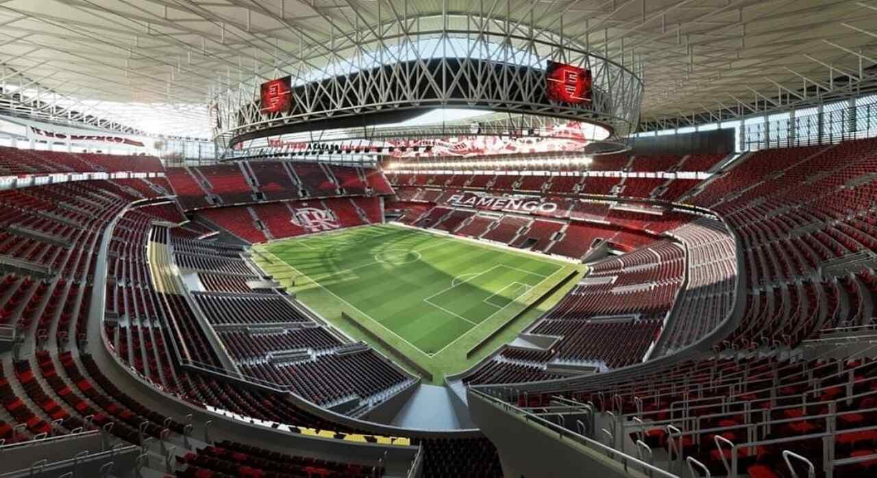 Projeção Estádio Flamengo (Foto: Reprodução)