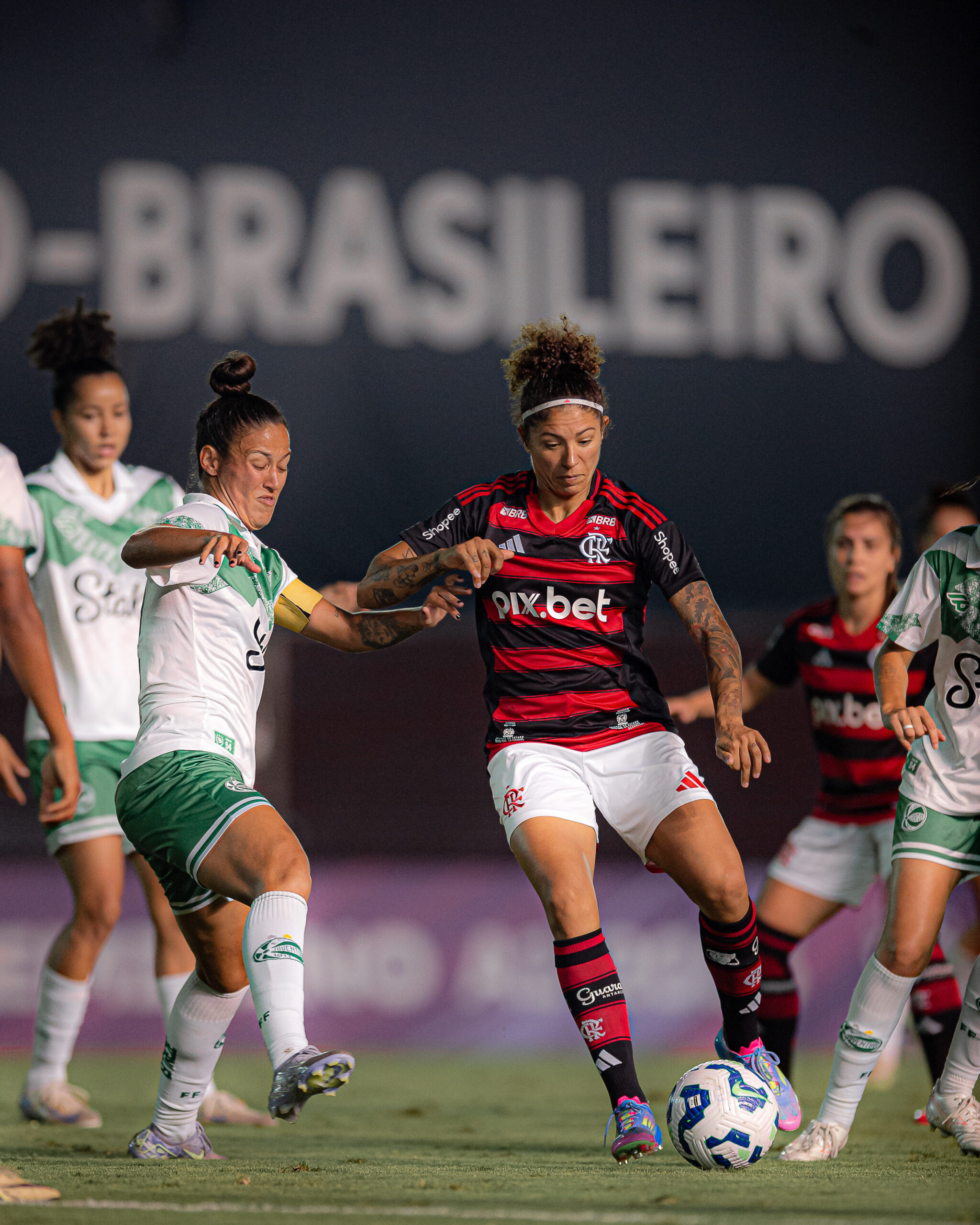 Cristiane em partida com Flamengo x Juventude. (Foto: Paula Reis / Flamengo)
