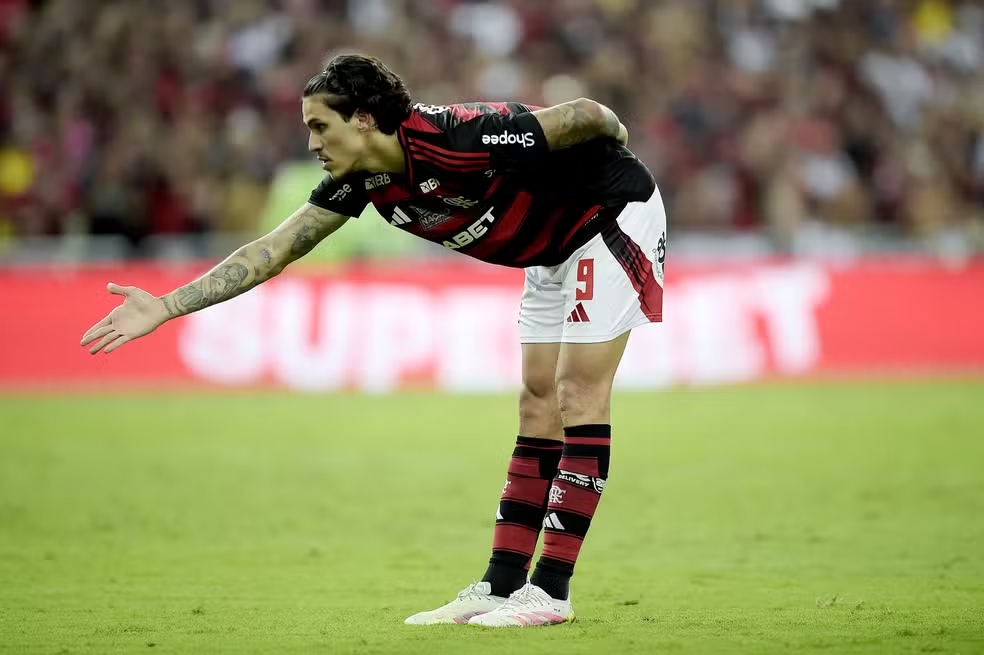 Flamengo mira regularidade e vê em Pedro e defesa sólida os pilares para títulos em 2025 3 Pedro Flamengo Corinthians — Foto: Alexandre Loureiro/AGIF