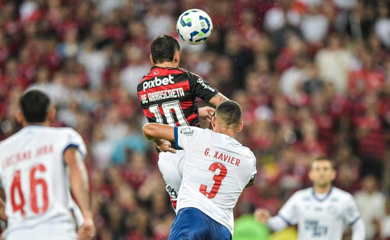 Flamengo vence Bahia por 1x0 e mantém tabu contra Ceni 1 Arrascaeta gol pelo Flamengo contra o Bahia - Foto: Divulgação/Flamengo
