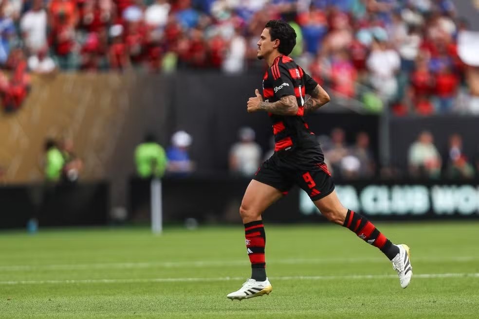 Flamengo busca 100% contra LAFC e melhor campanha no Mundial 4 Pedro deve ter nova chance como titular em Flamengo x Los Angeles — Foto: Gilvan de Souza/Flamengo