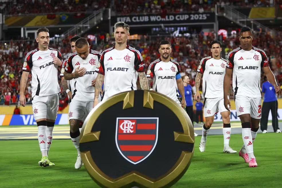 Time misto do Flamengo contra o Los Angeles FC — Foto: Gilvan de Souza / Flamengo