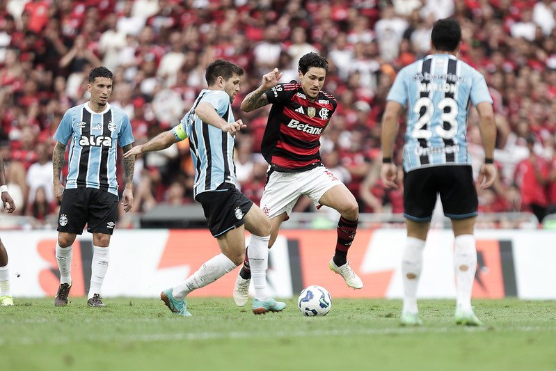 Pedro em Flamengo 1 x 1 Grêmio, no Maracanã - Foto: Gilvan de Souza/Flamengo