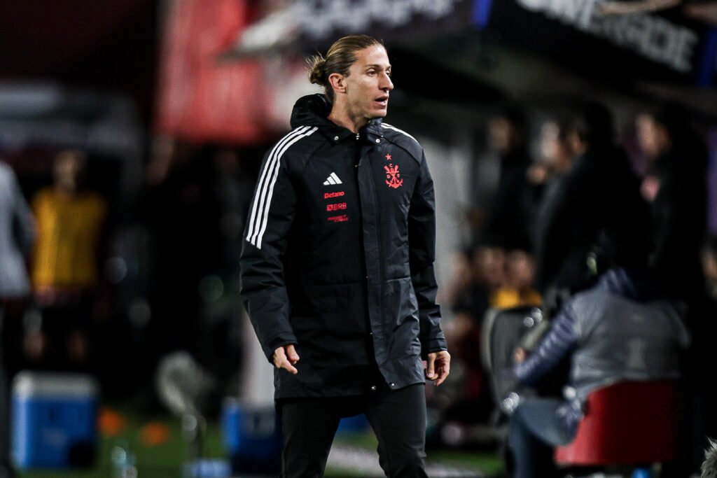 Filipe Luís em Estudiantes x Flamengo pela Libertadores - Foto: Gilvan de Souza/Flamengo