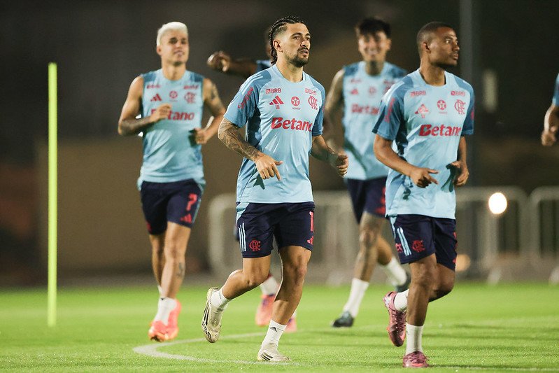 Treino do Flamengo no Catar para a disputa do Intercontinental - Foto: Divulgação/Flamengo
