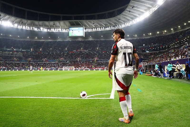 Arrascaeta em Flamengo x PSG, no mundial - Foto: Gilvan de Souza / Flamengo